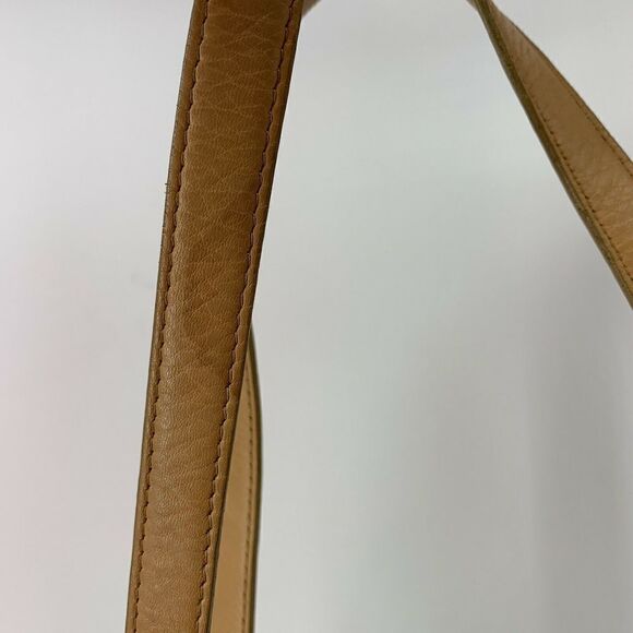 Fossil Tan Leather Woven Hand Bag Purse - Picture 7 of 12